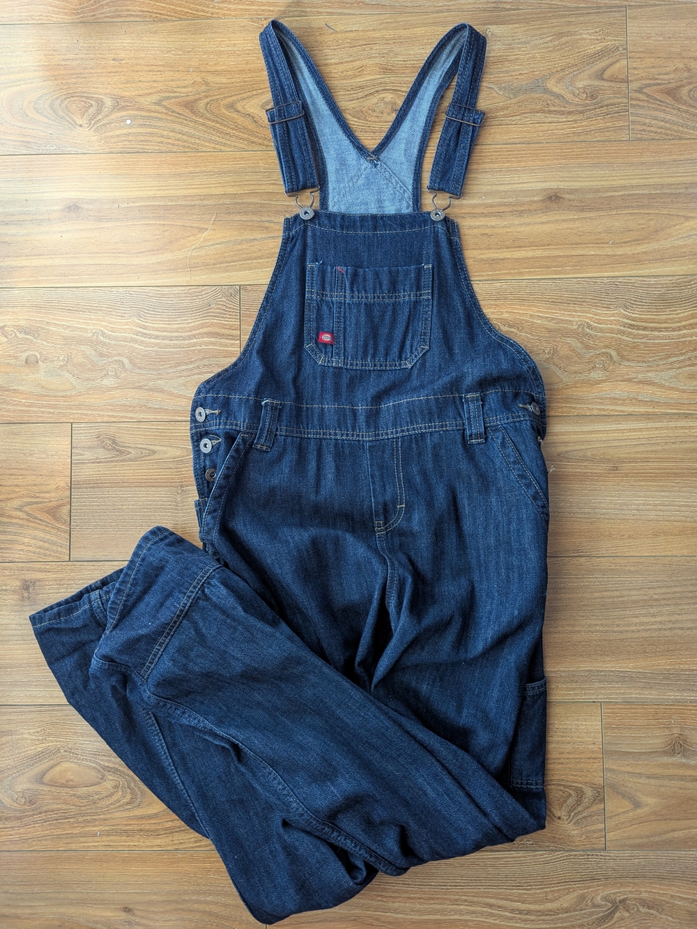Dickies Indigo Blue Denim Bib Overalls Jumpsuit
